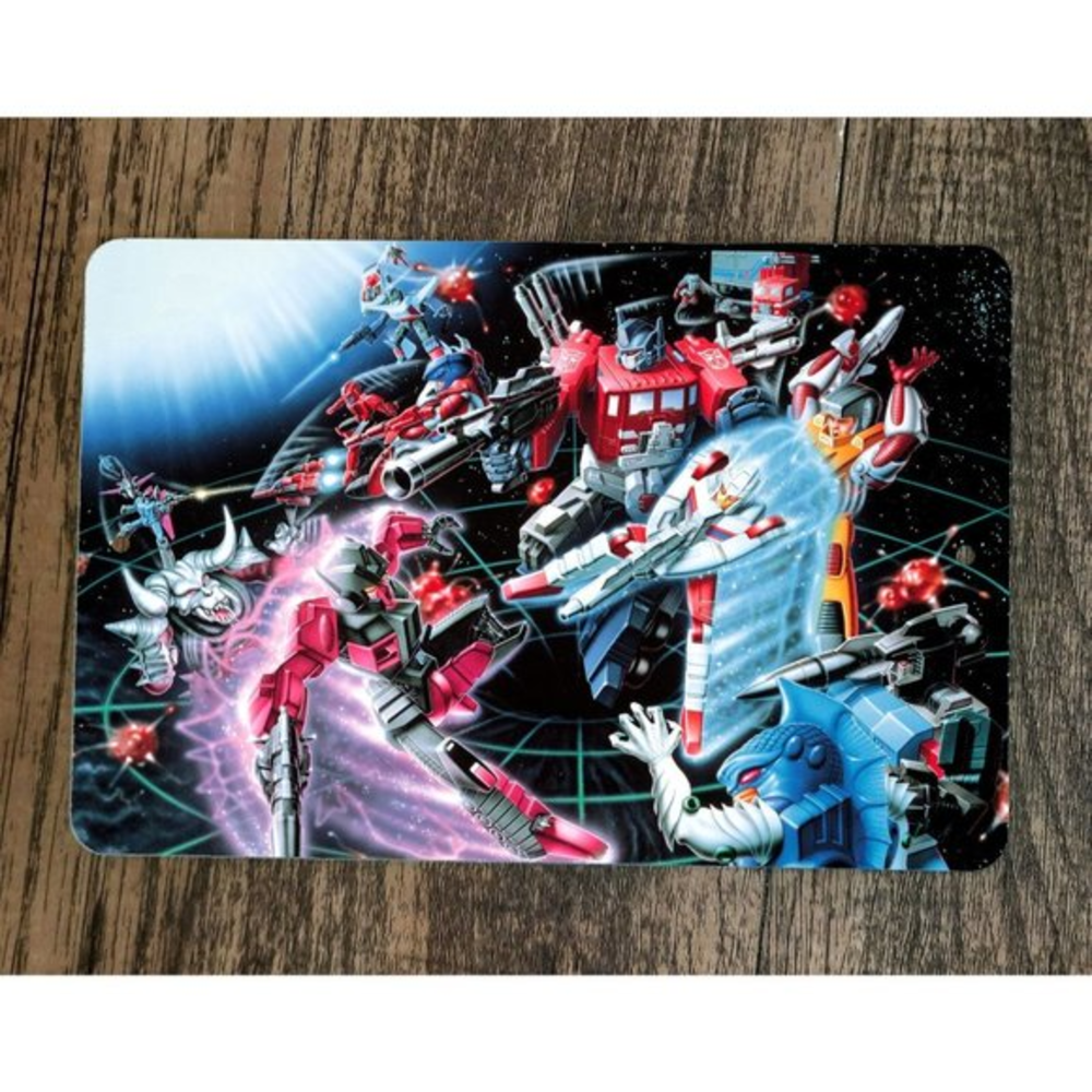 Transformers in Space Art 8x12 Metal‎ Wall Sign Poster